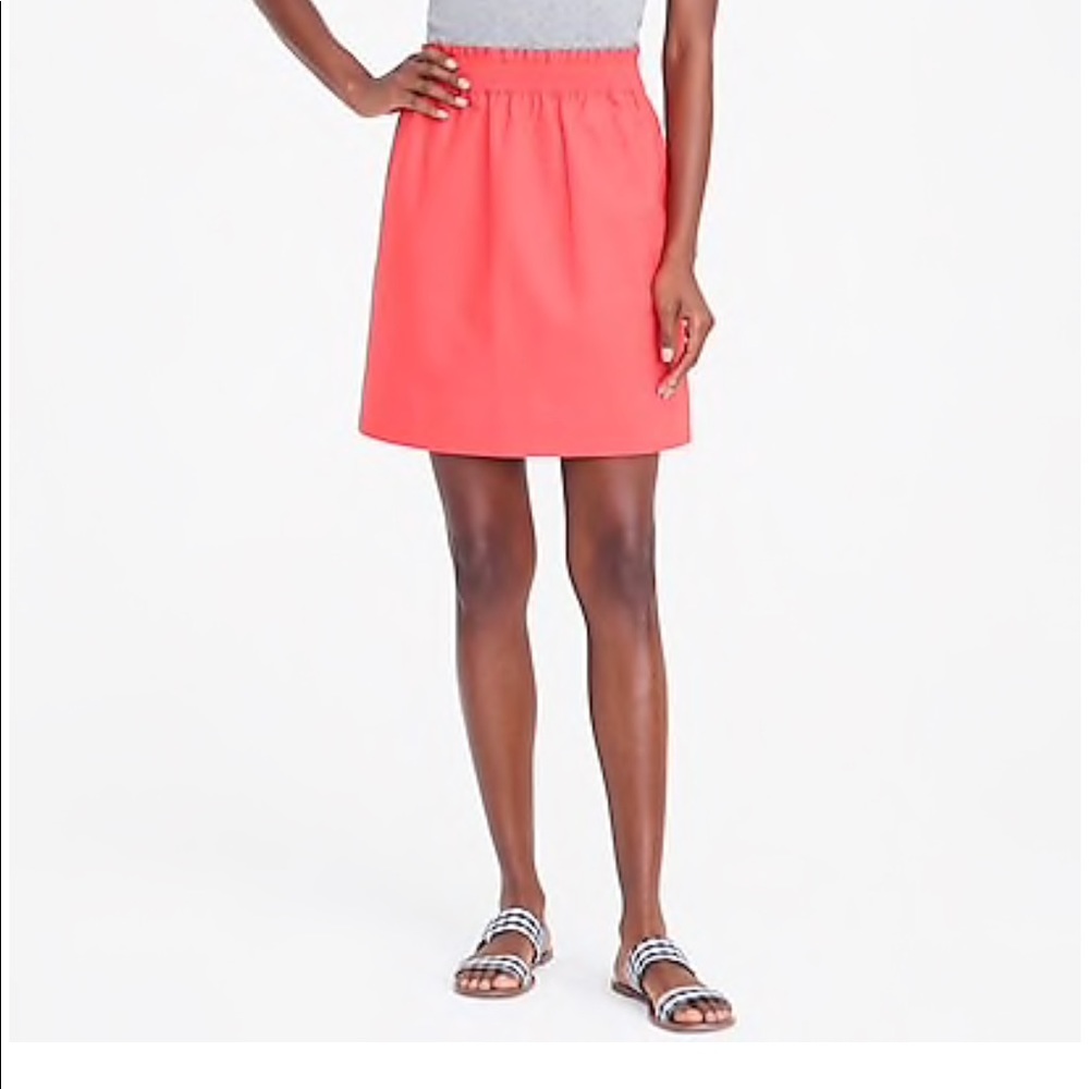 J Crew Linen Sidewalk Skirt